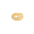 HAMMERED STAR PINKY RING GOUD